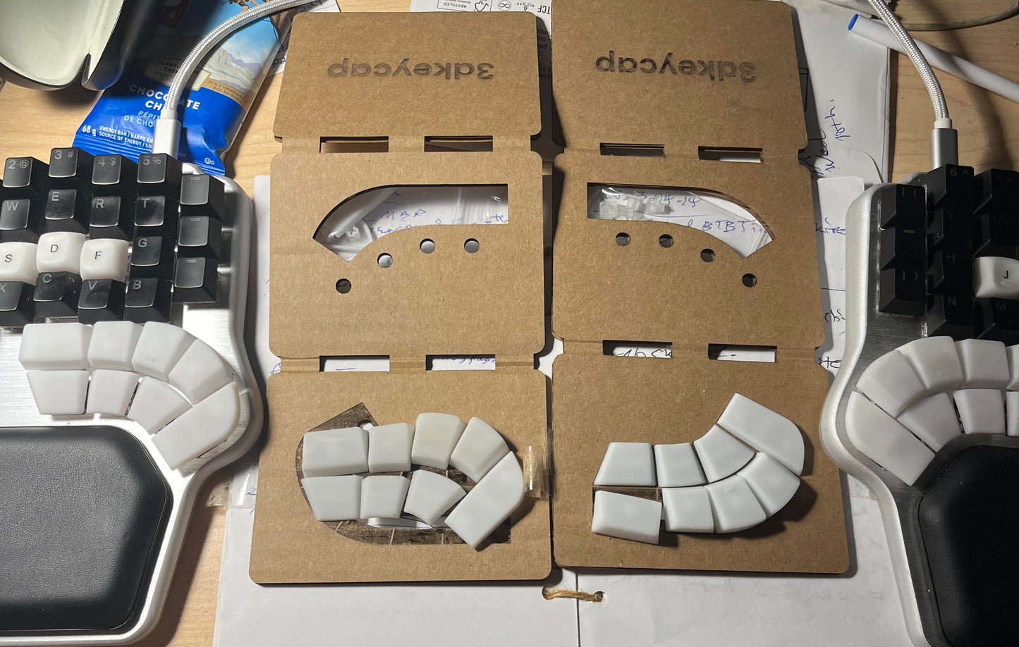 Dygma Defy thumb cluster keycap set