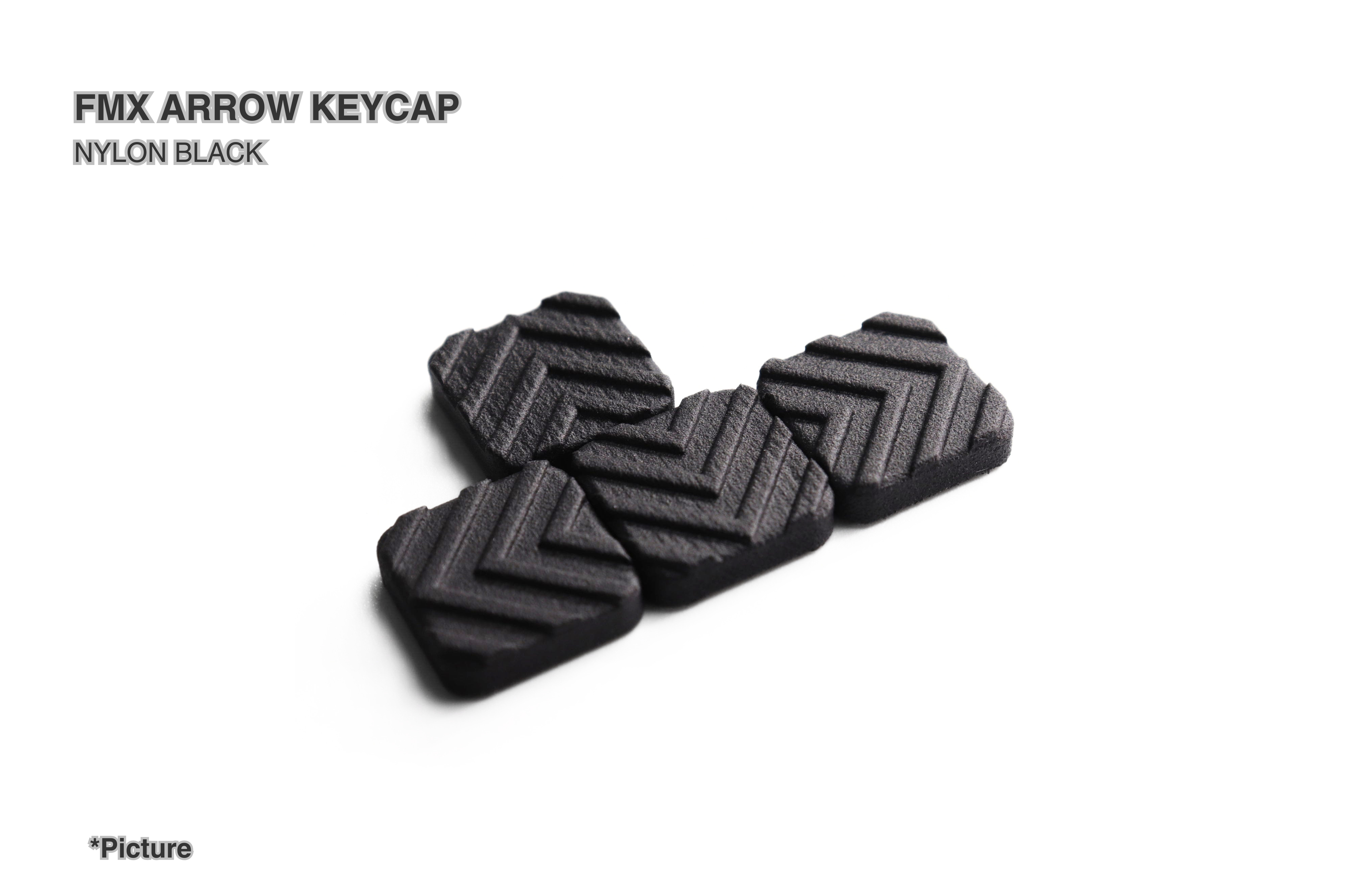 FMX Arrow Keycaps Shown in Nylon Black