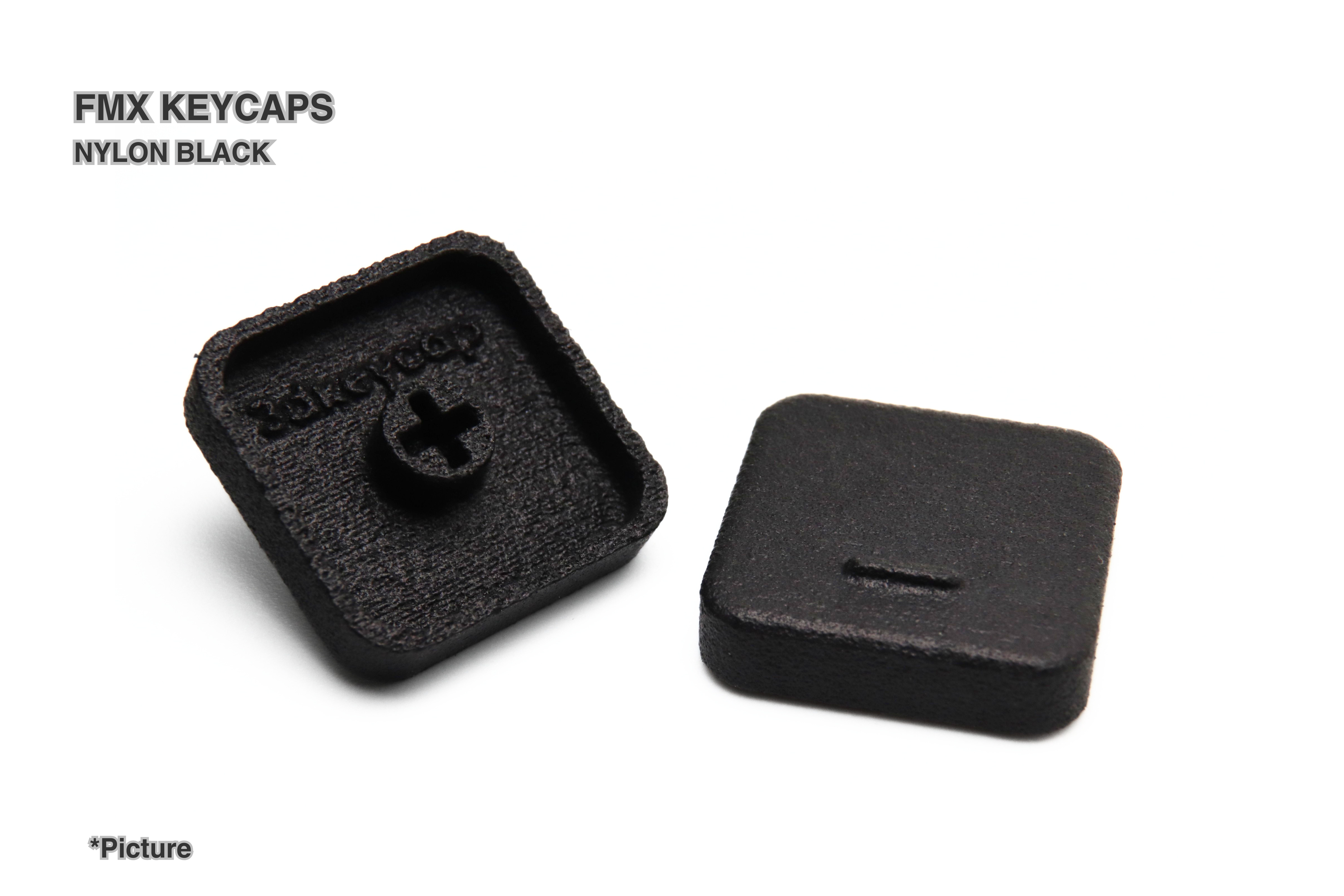 FMX Keycaps Shown in Nylon Black