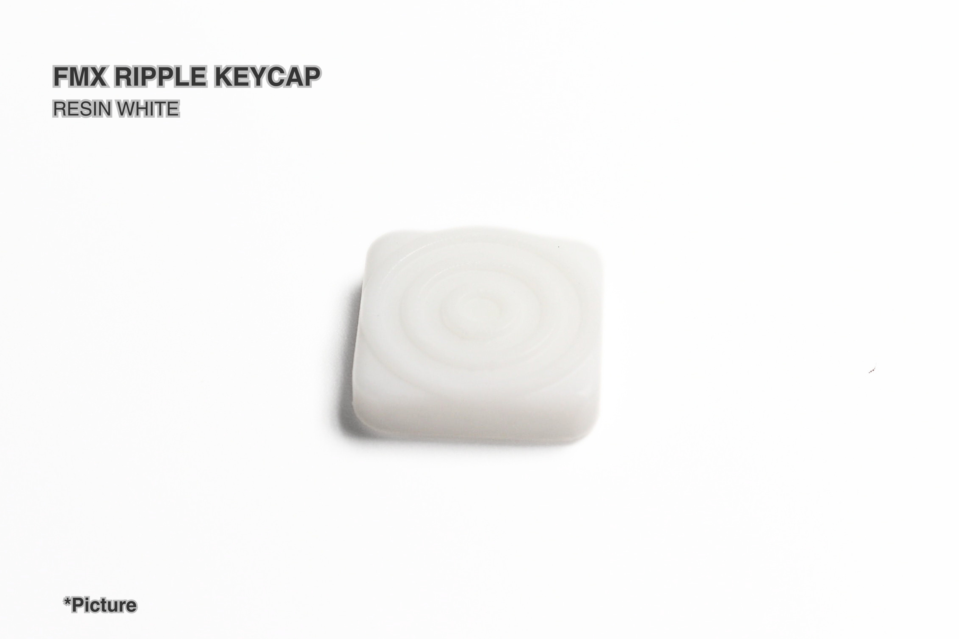 FMX Ripple Keycap in Resin White