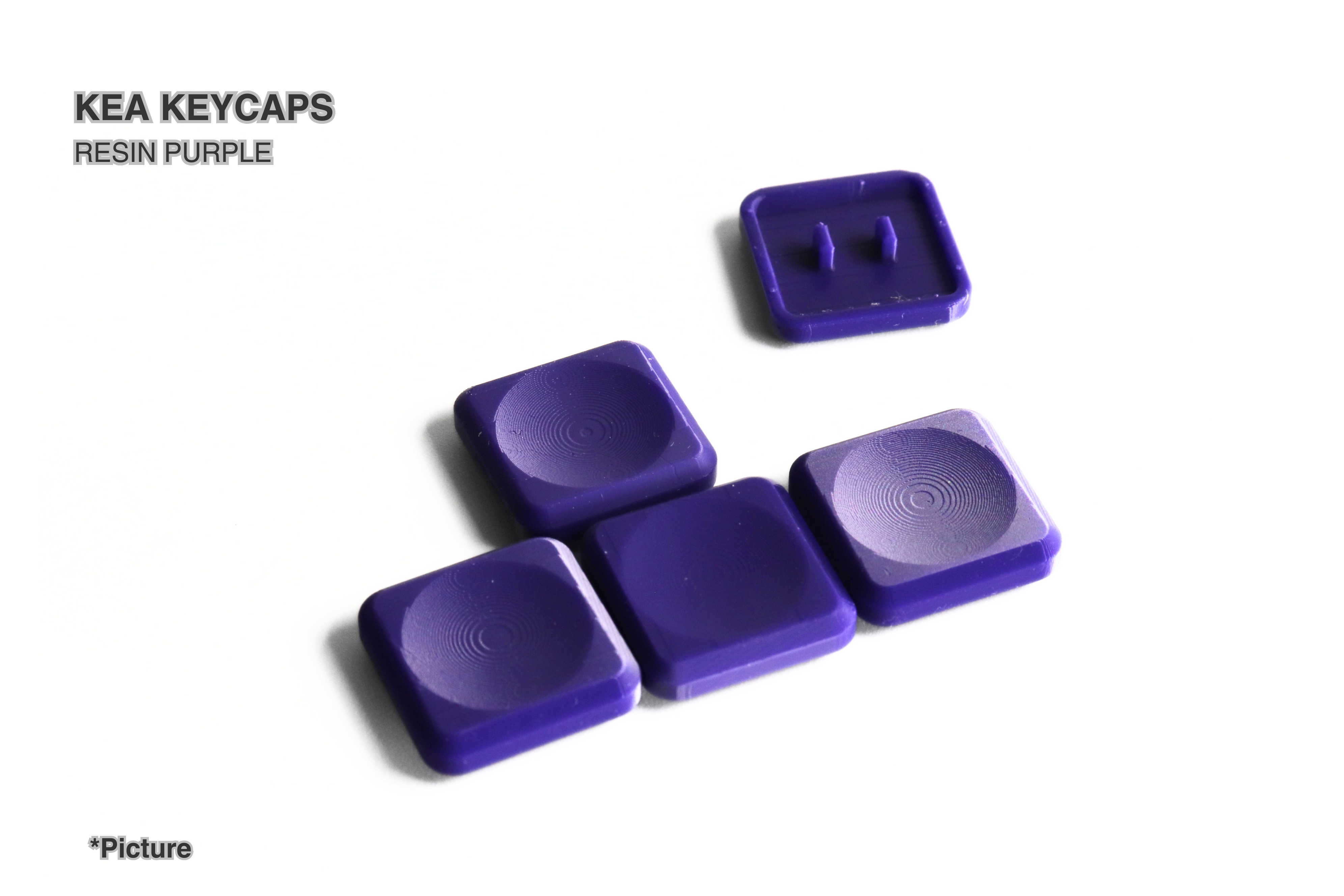 KEA Keycaps Shown in Resin Purple