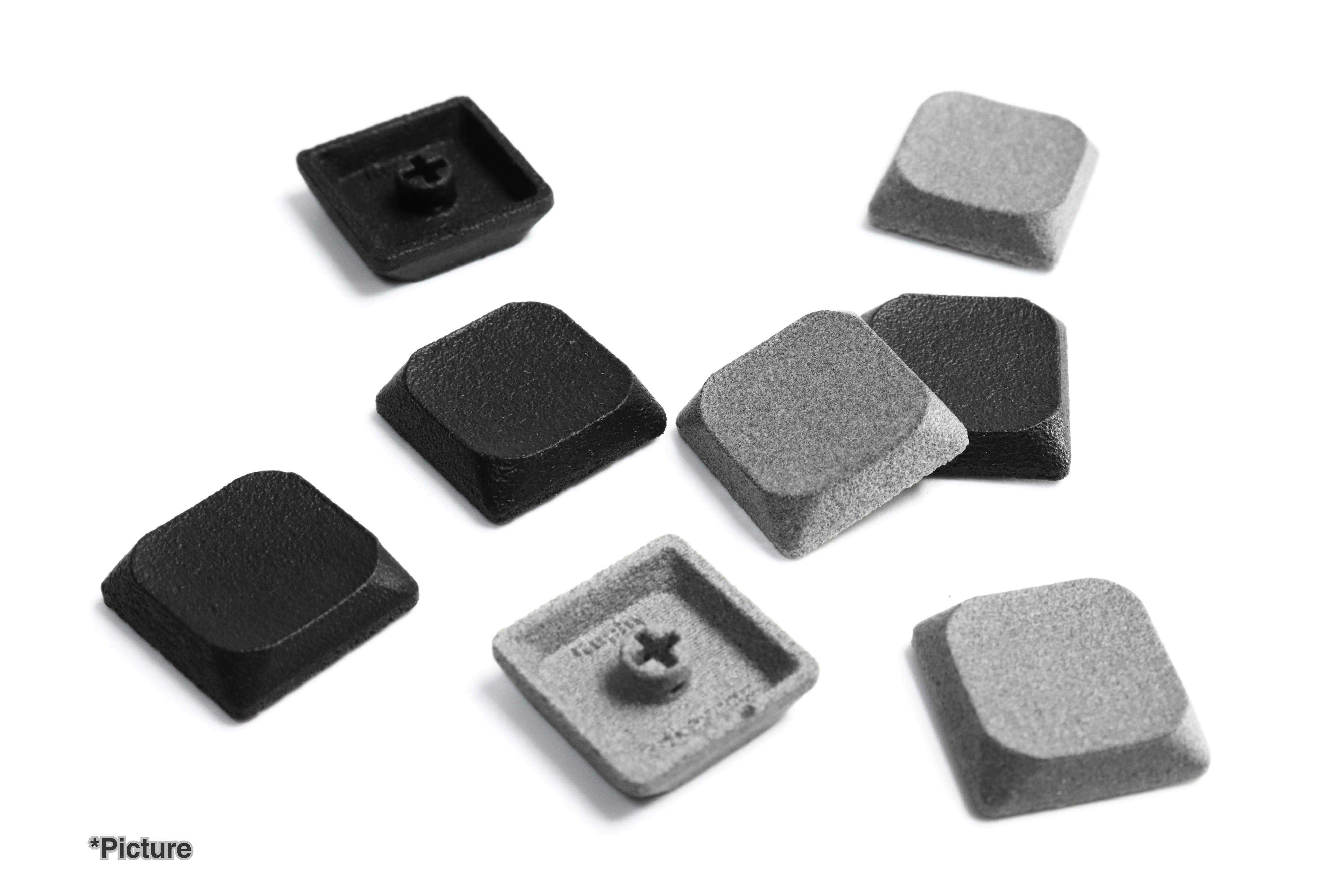 MX Nuphy Keycaps Shown in Nylon Material