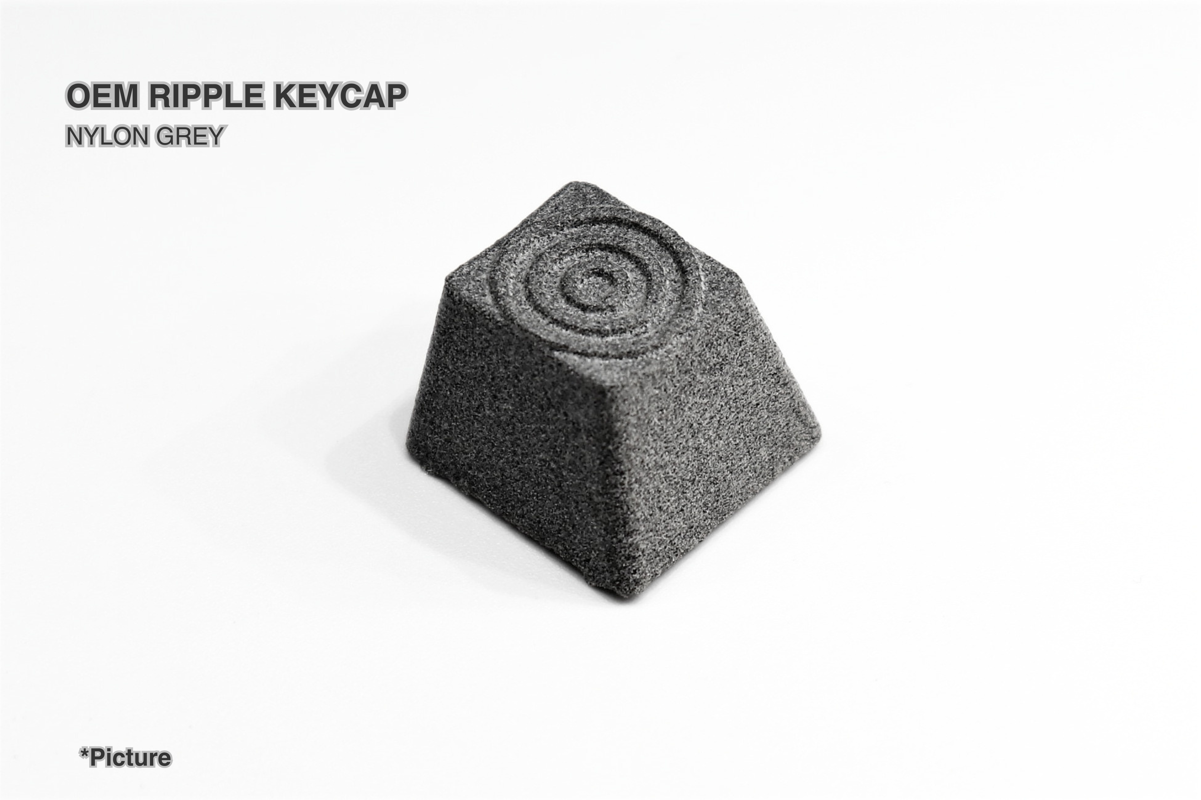 OEM Ripple Keycap in Nylon Grey