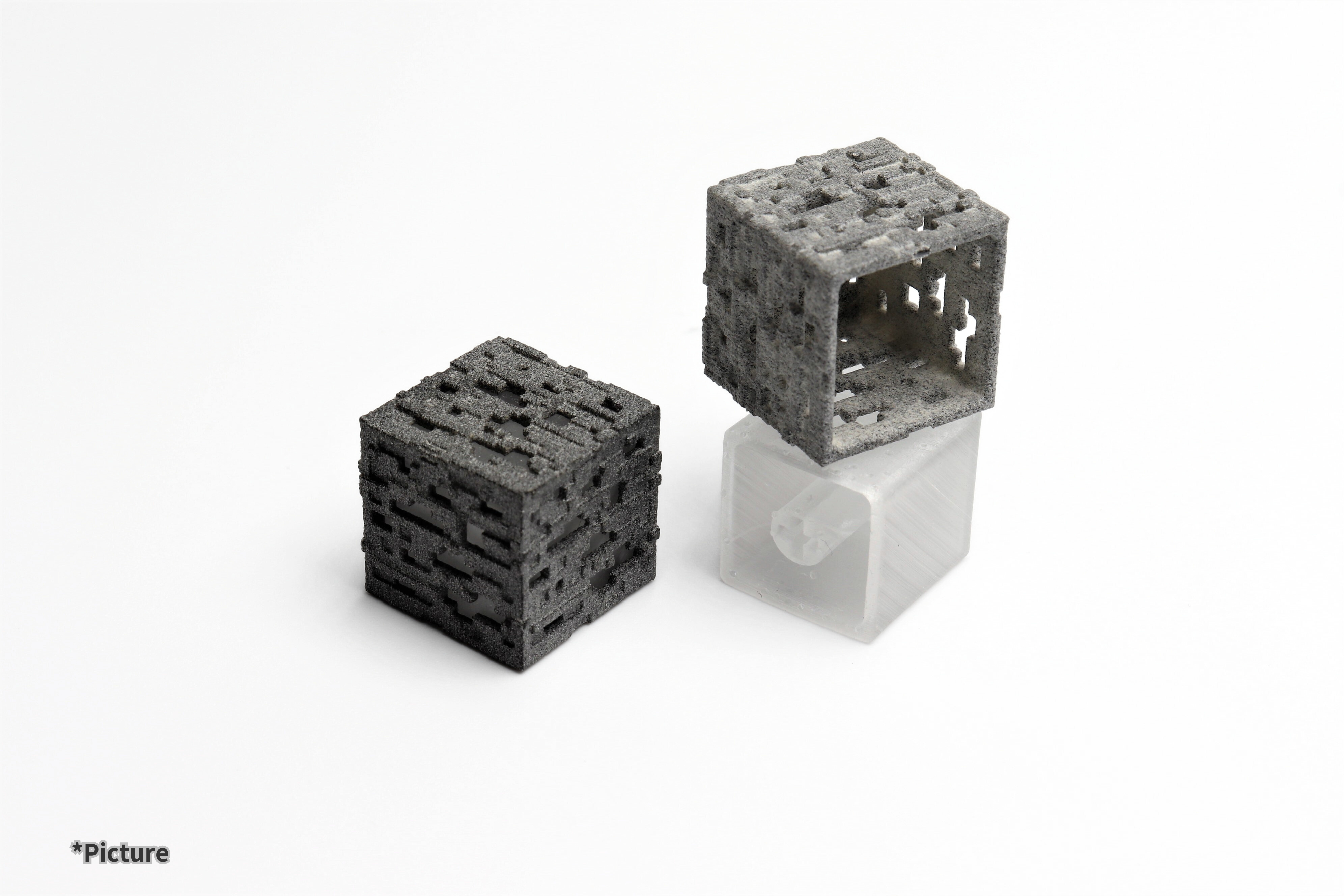 Minecraft ore artisan keycaps with white background