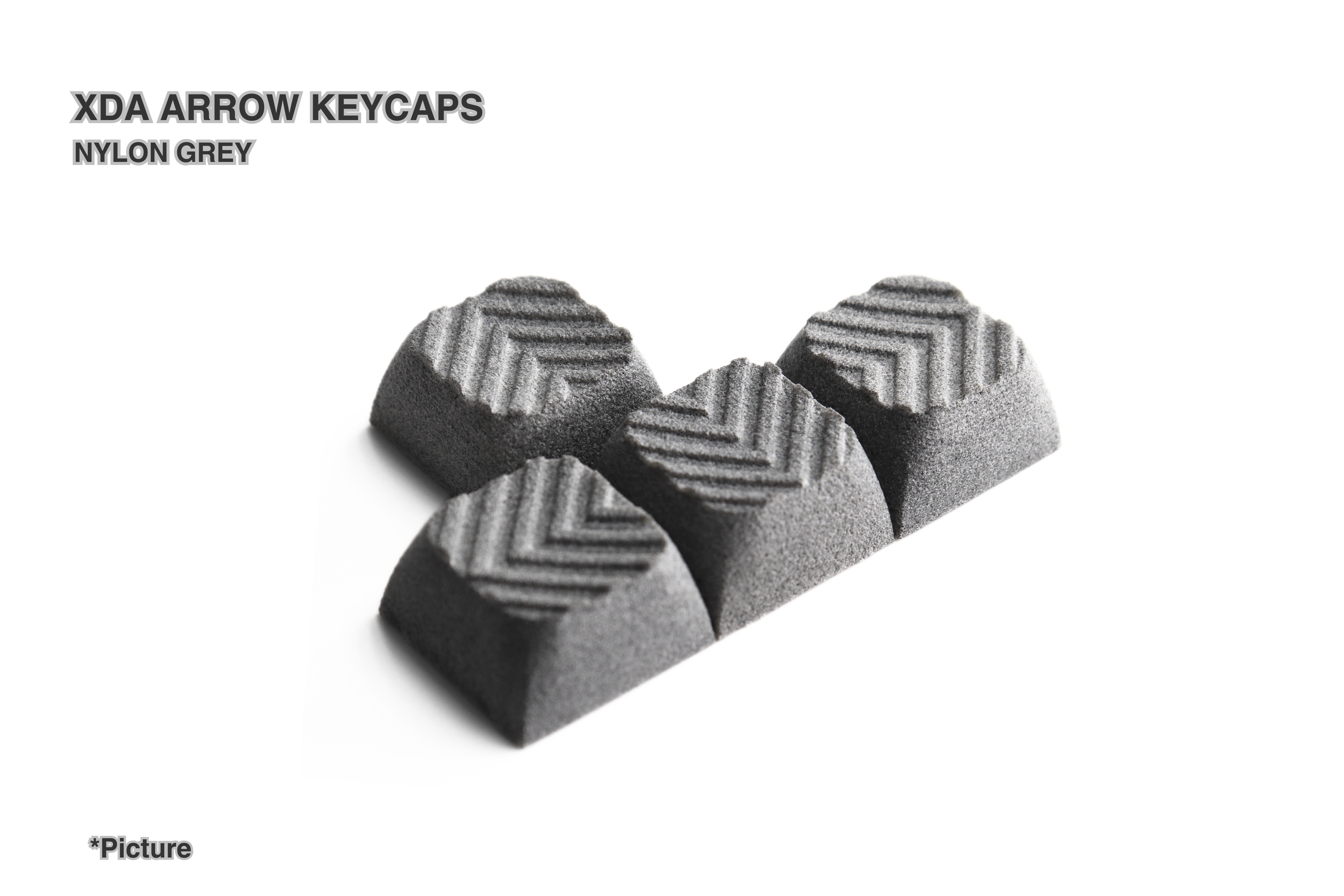 XDA ARROW Keycaps Shown in Nylon Grey