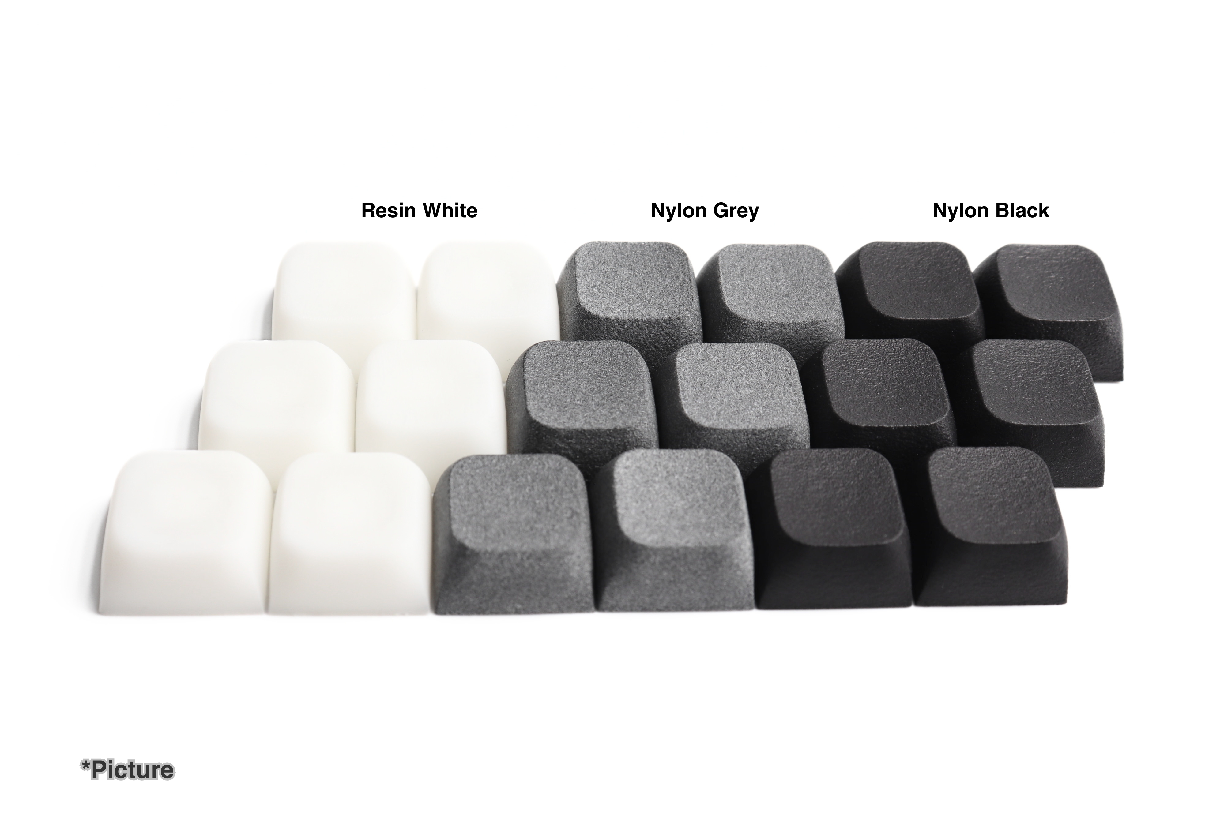 XDA Keycaps in Nylon and Resin