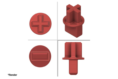 Alps to MX Adapter Shown in Render
