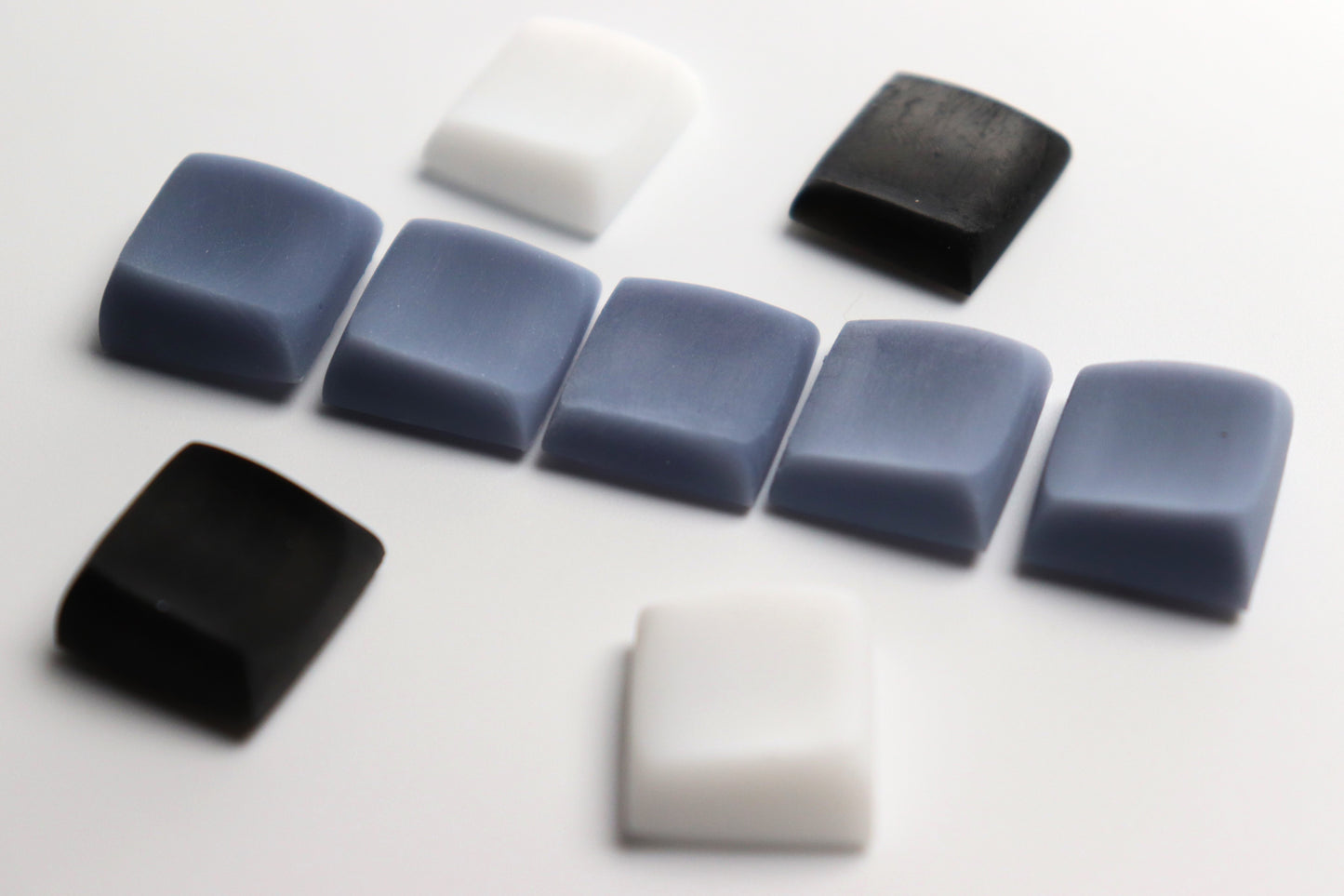 KLP-Chicago Steno Keycap Set, low profile ergonomic sculpted keycaps