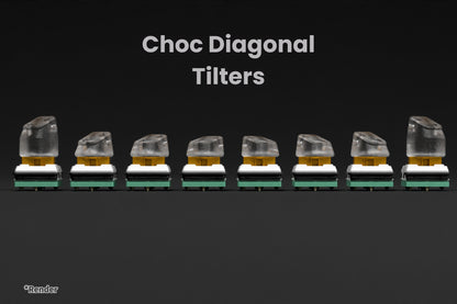 Choc Diagonal Tilters (10 Pack)