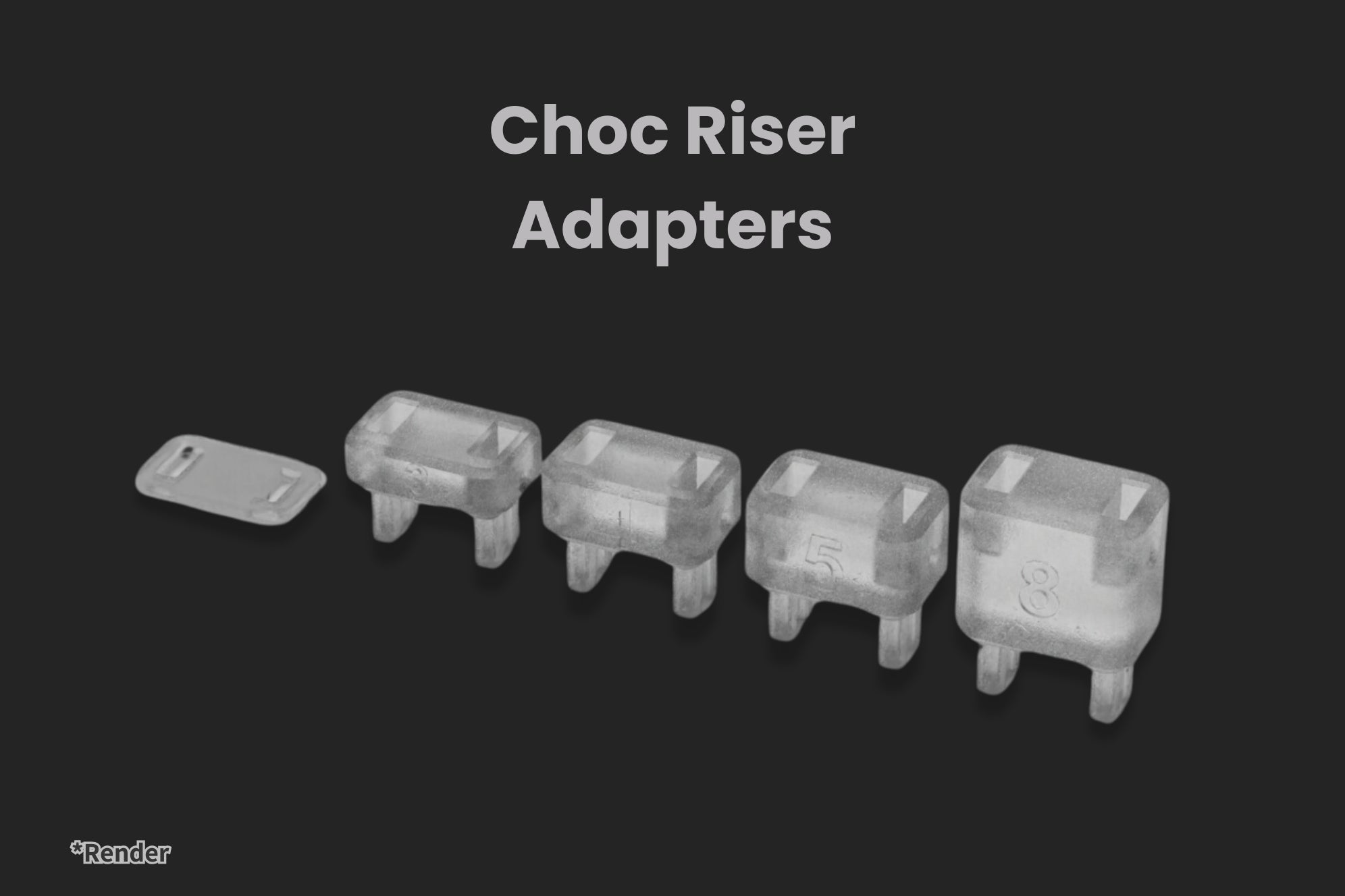 Choc V1 Risers (10 Pack) – 3dkeycap