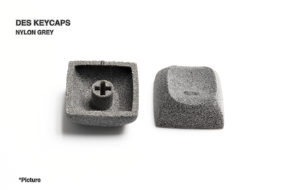 DES Homing Keycaps Shown in Grey Nylon