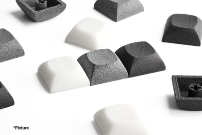 DSA Keycaps Shown in Nylon and Resin Materials