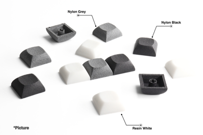 DSA Keycaps in Nylon and Resin Variants