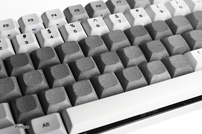DSA Ripple Keycaps Shown in Blank Nylon Grey Version
