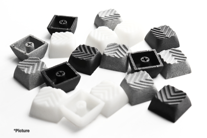 Different Material Options Shown for XDA Arrow Keycaps