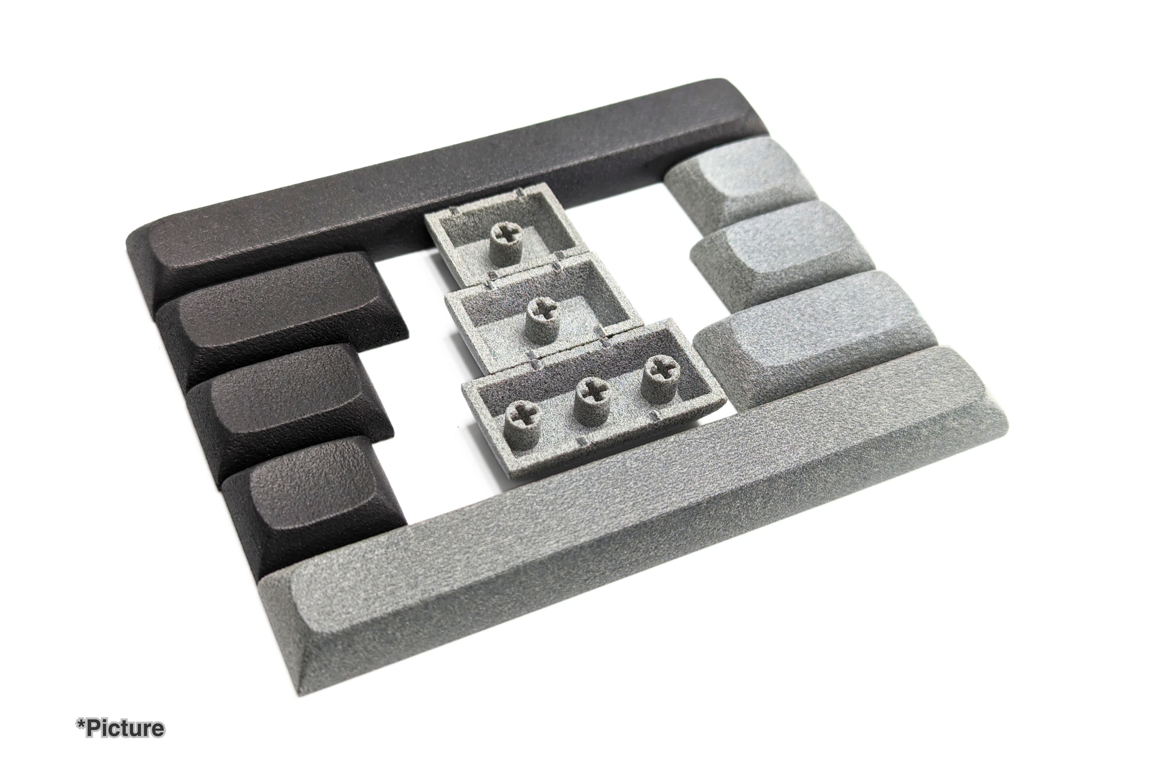 Different Sizes of DSA Modifiers Shown in Nylon Black and Nylon Grey