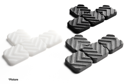 FMX Arrow Keycap Set Shown in Different Materials