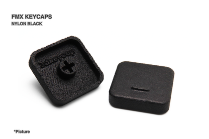 FMX Keycaps Shown in Nylon Black