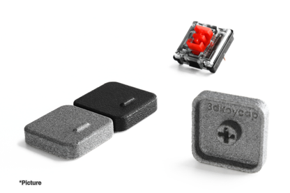 FMX Keycaps Shown in Nylon Black and Nylon Grey