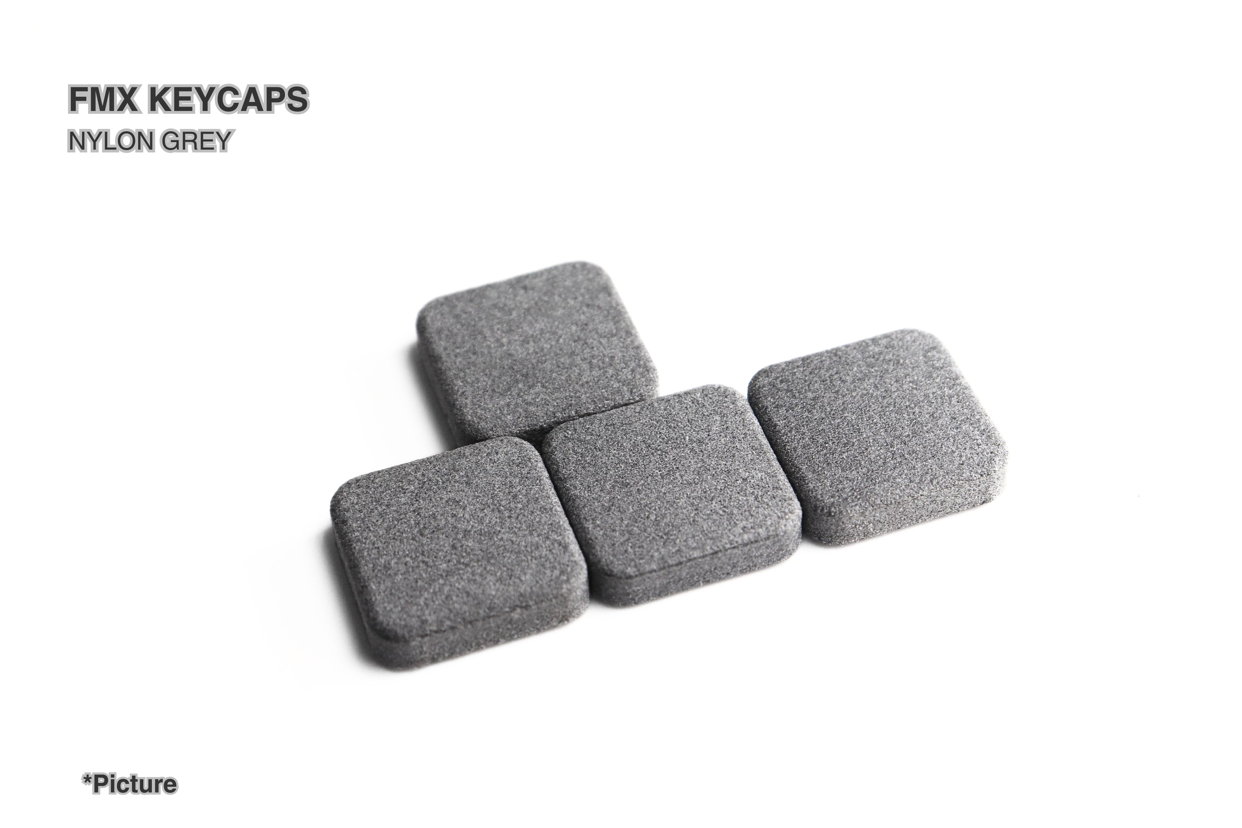 FMX Keycaps Shown in Nylon Grey