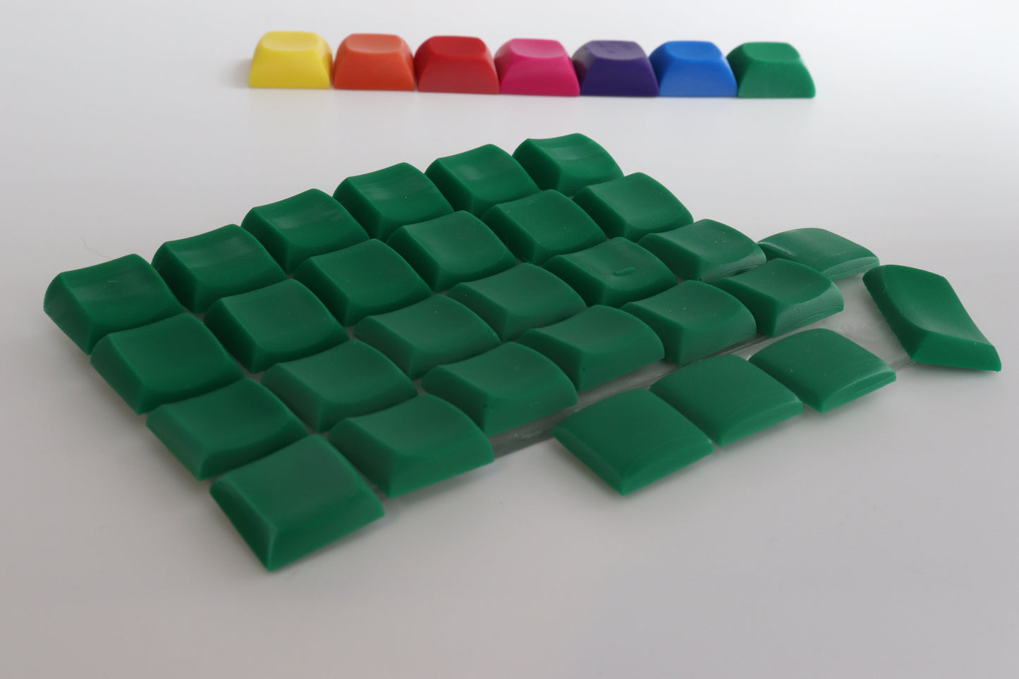 KLP-Chicago Colored Steno Keycap Set, low profile ergonomic sculpted keycaps