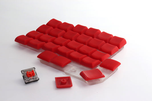 MX-Chicago Colored Steno Keycap Set, low profile ergonomic sculpted keycaps