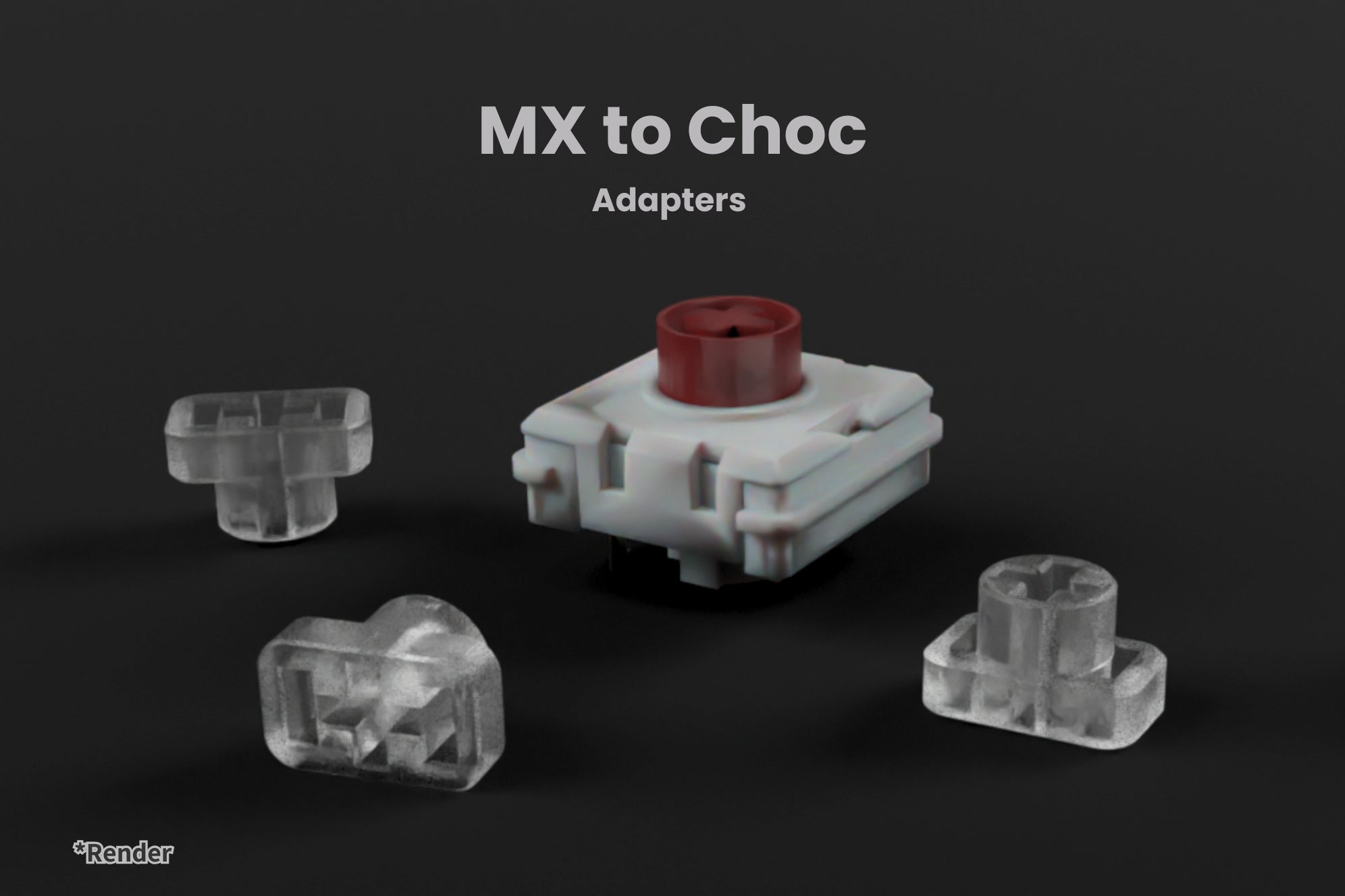 MX Switch to Choc Keycap Converter (pack of 10)