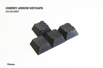 Cherry Arrow Keycap Set Shown in Nylon Grey