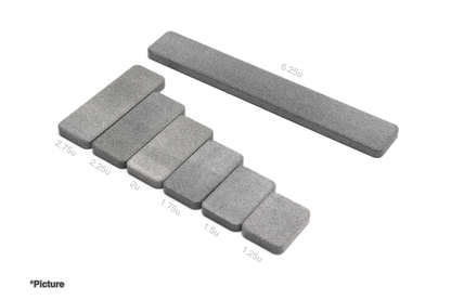 Nylon Grey FMX Modifiers Shown in Different Sizes