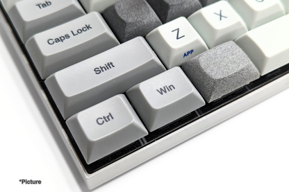 Nylon Grey DSA Modifiers Installed on Keyboard