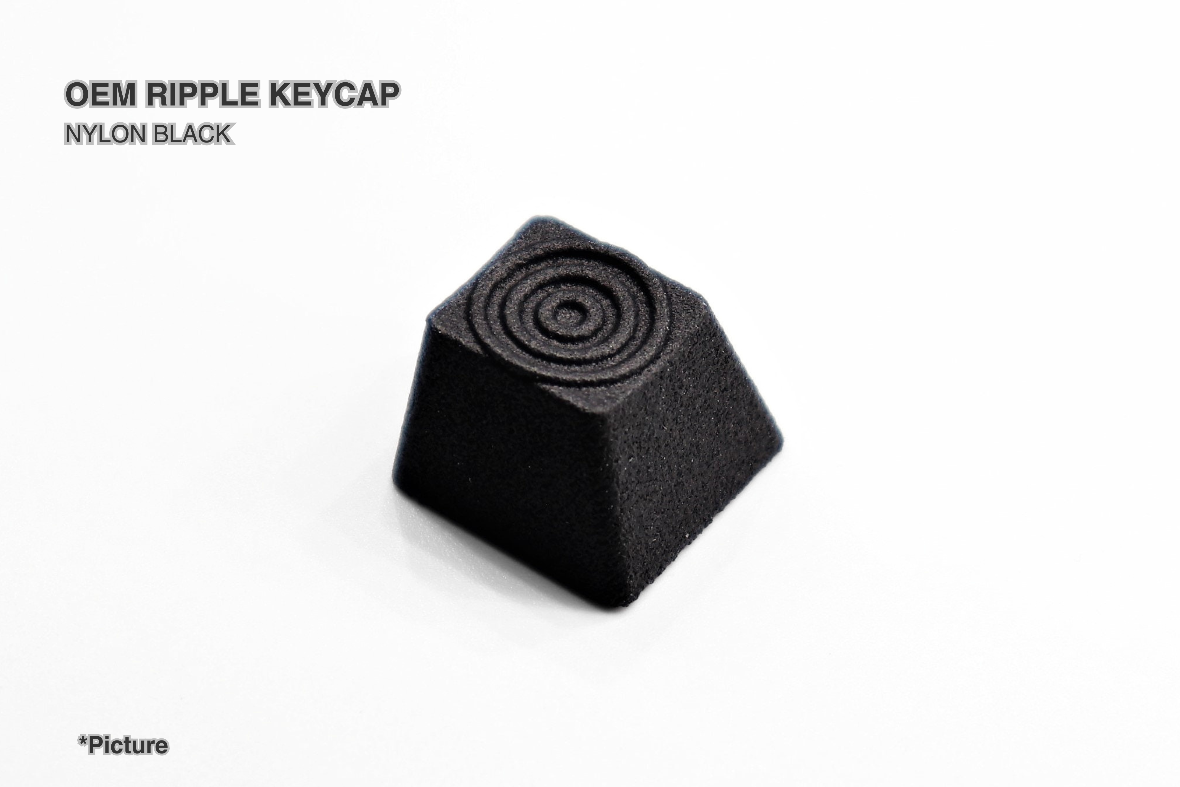 OEM Ripple Keycap in Nylon Black