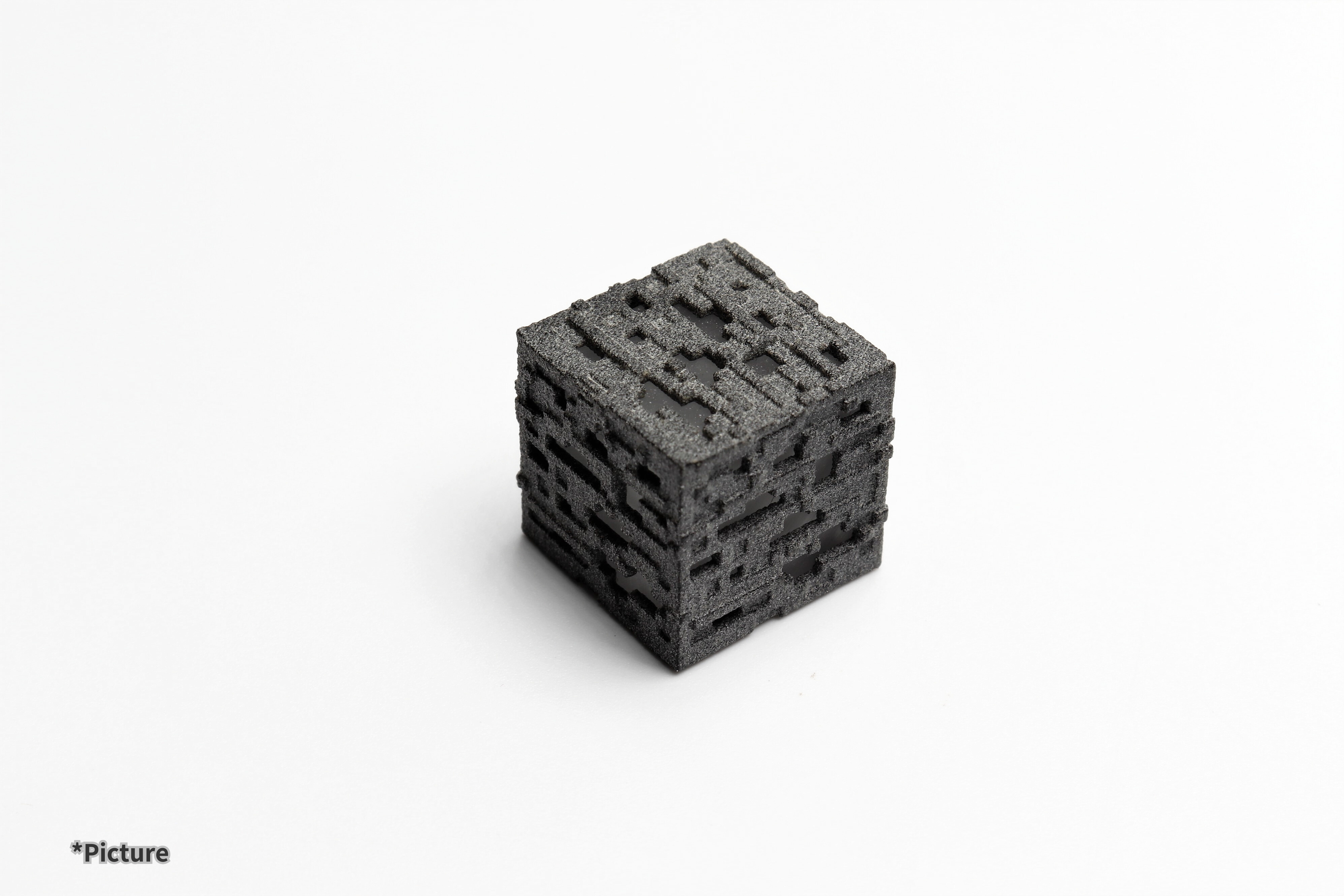 Minecraft ore keycap with white background