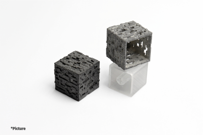 Minecraft ore artisan keycaps with white background