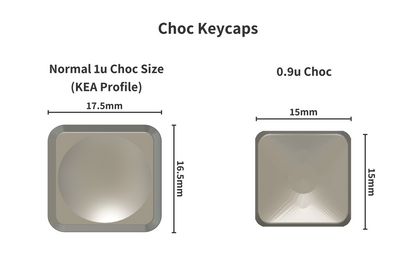 0.9u Choc Keycaps (Pack of 4)