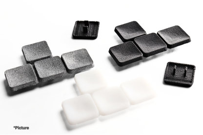 SCS Keycaps Shown in Different Material Options
