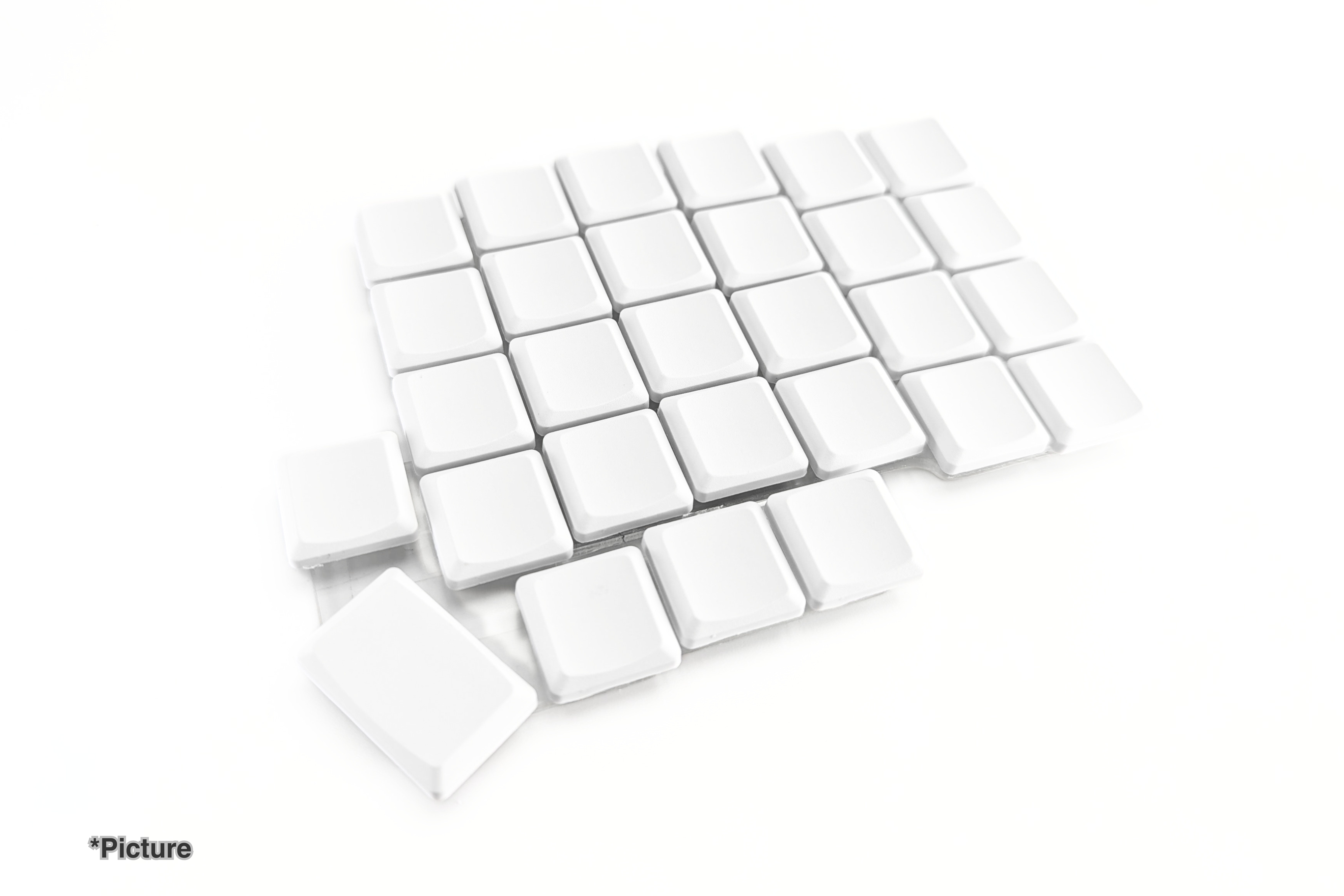 Tai-Hao Keycaps Shown in Lily58 Layout