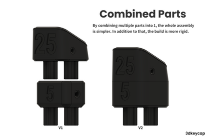 Split Keyboard Tilting Kit - Choc Low Profile Switches