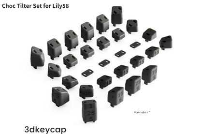 Split Keyboard Tilting Kit - Choc Low Profile Switches