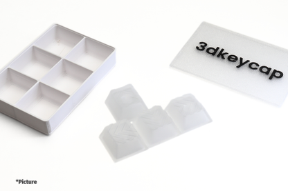 Cherry Arrow Keycap Set Shown in Resin Frosted