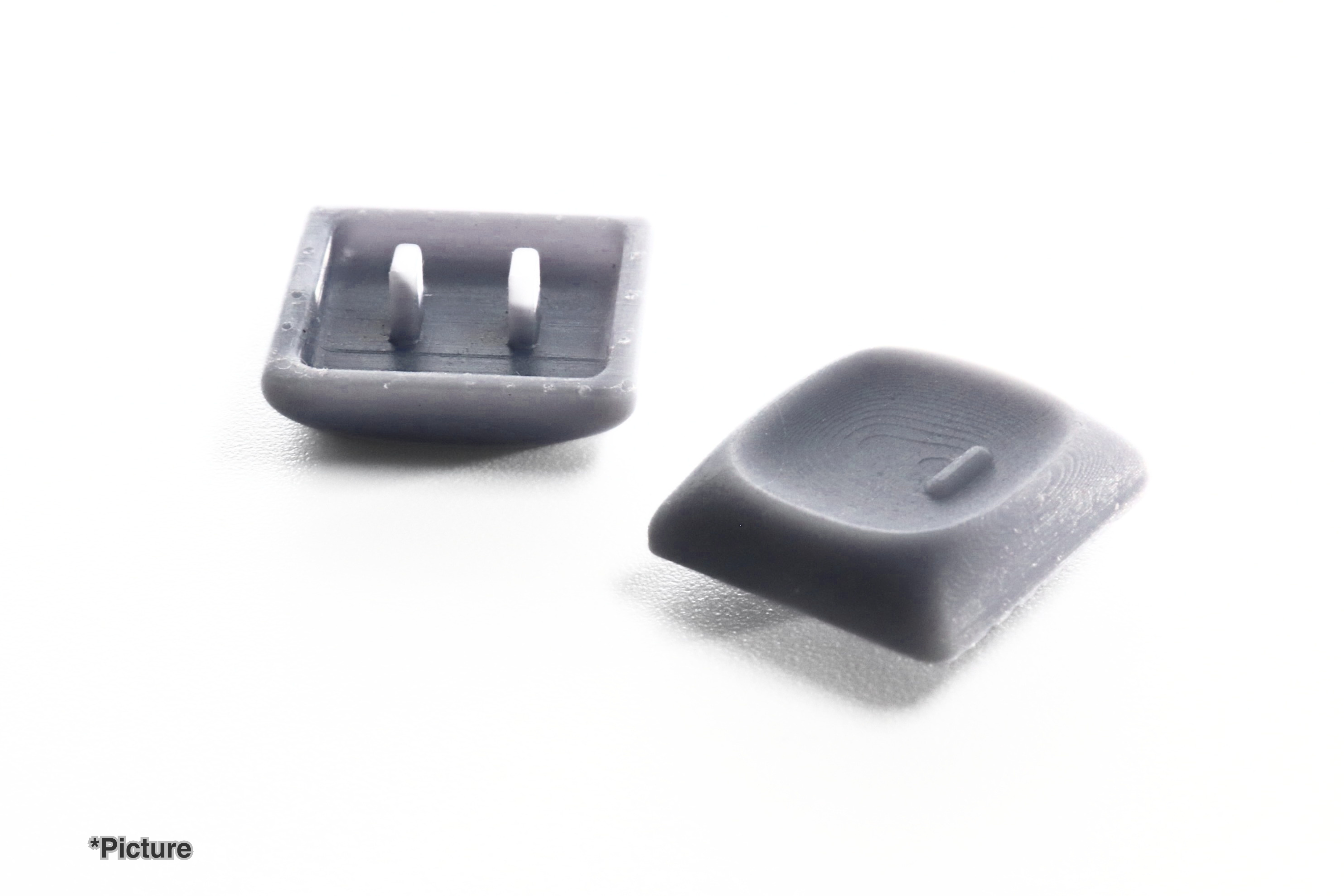 Vardera 1u Keycaps Shown in Resin Grey