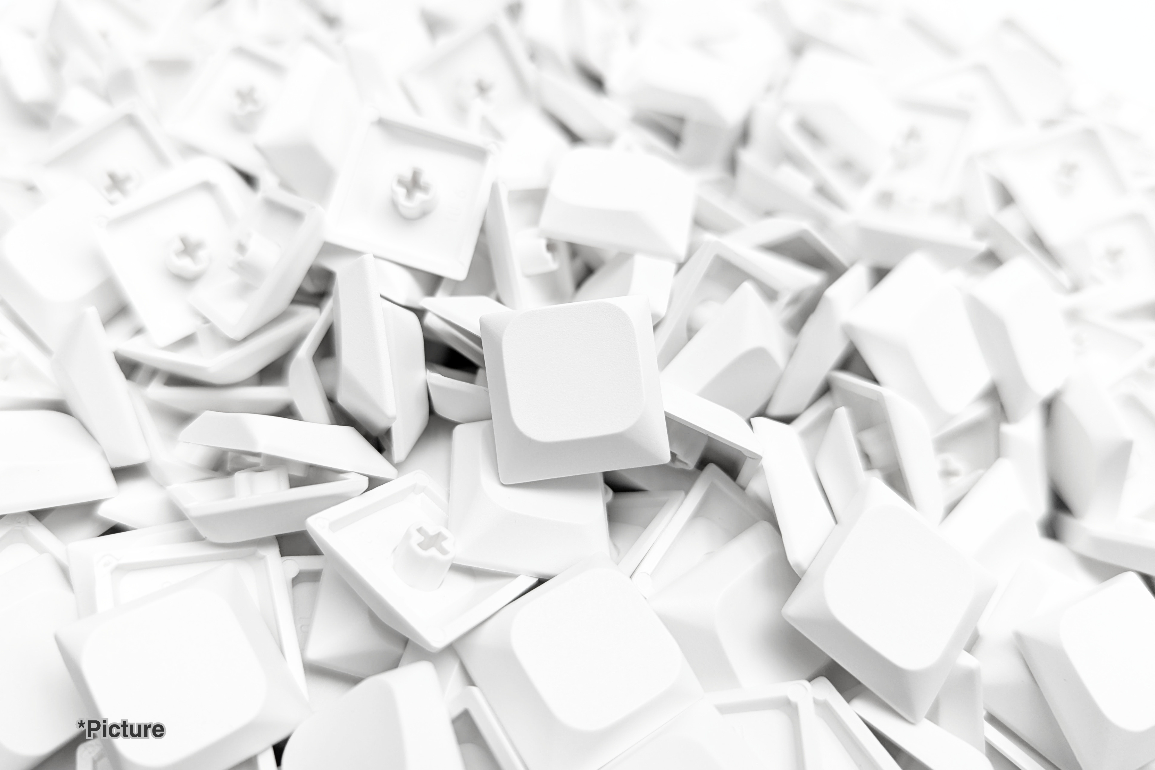 White JWA PBT Keycaps Stocks