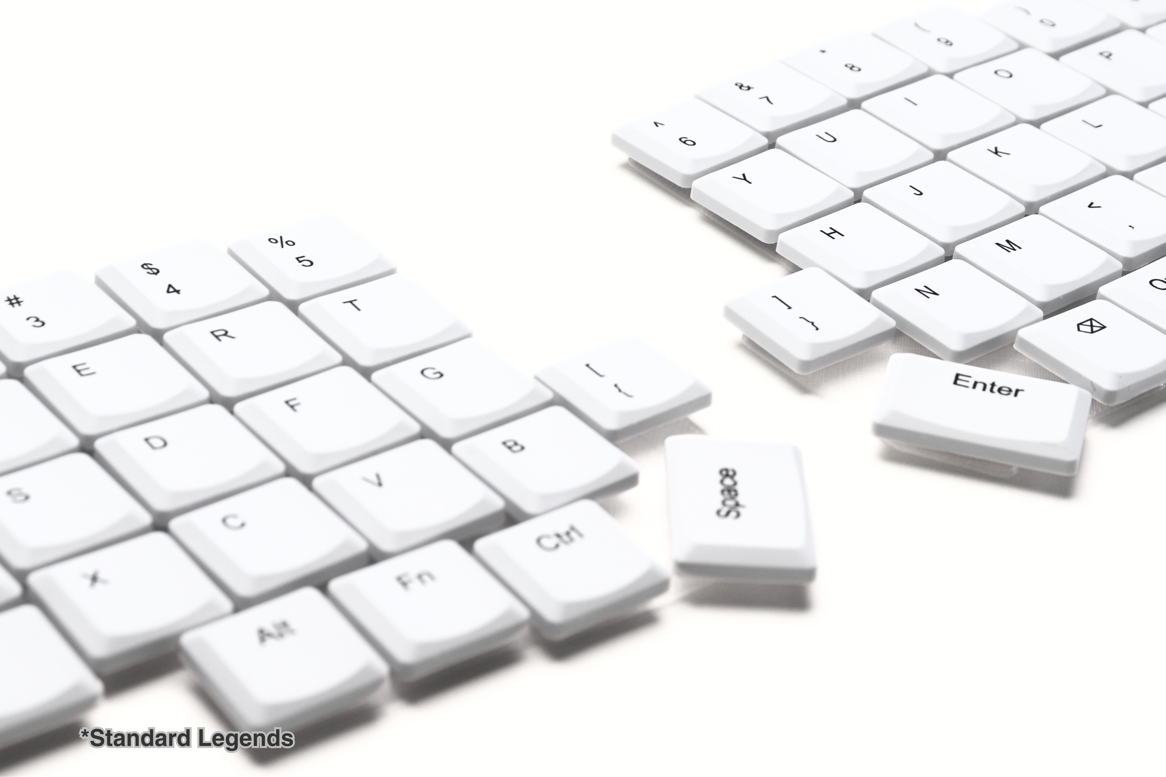 White Tai-Hao Keycap Set with Legends