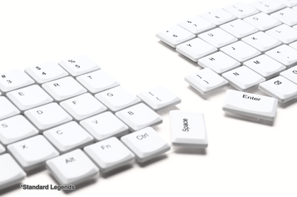 White Tai-Hao Keycap Set with Legends