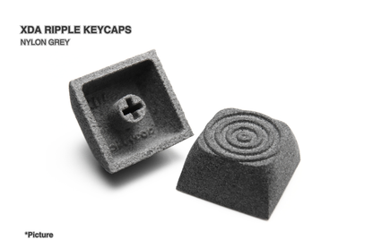 XDA Ripple Keycaps in Nylon Grey