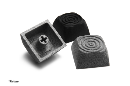XDA Ripple Keycaps in Nylon Grey and Black
