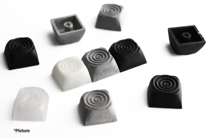 XDA Ripple Keycaps in Nylon and Resin Materials