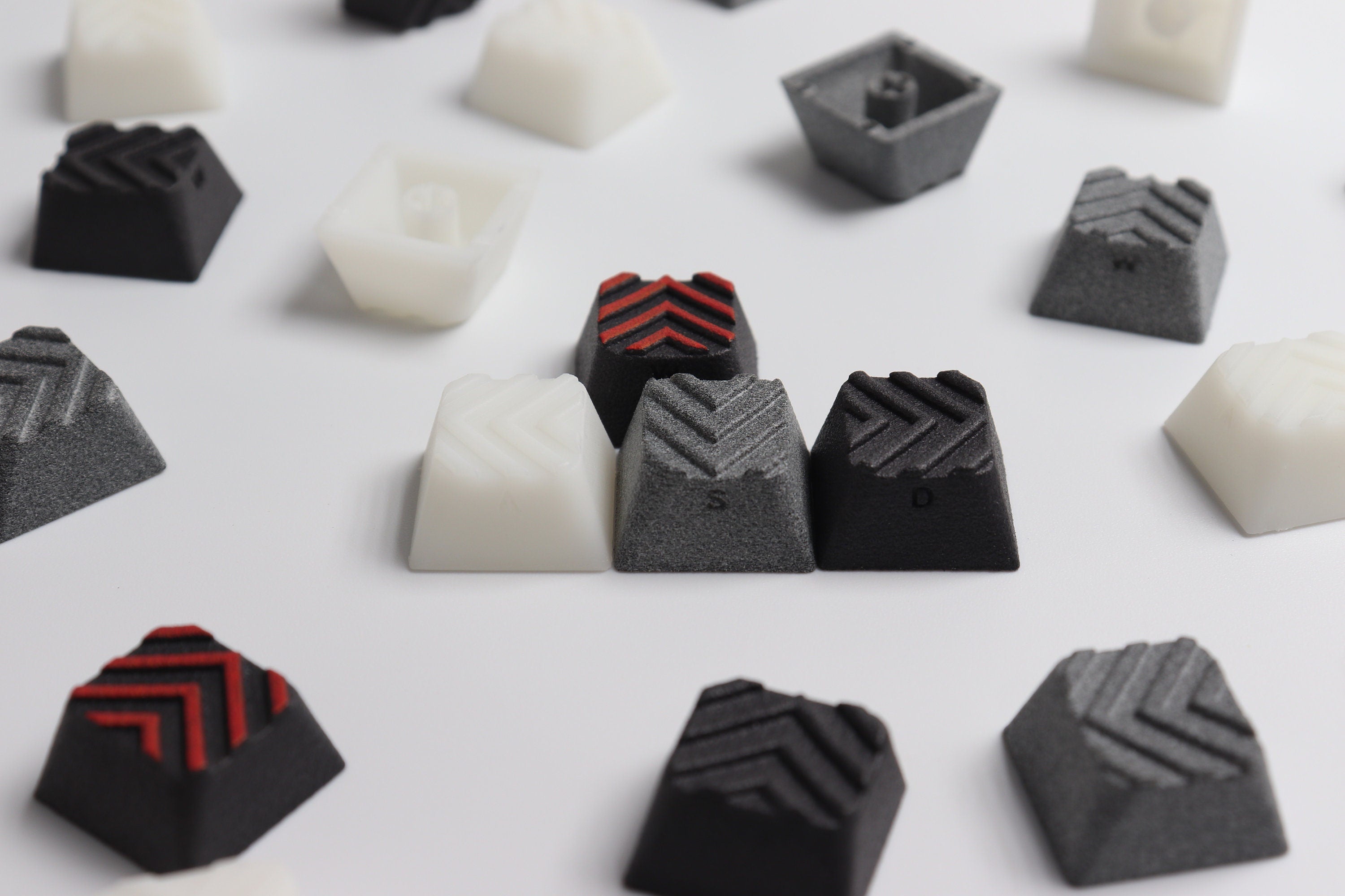 Cherry Arrow Keycap Set (for WASD, Row 2 & Row 3)