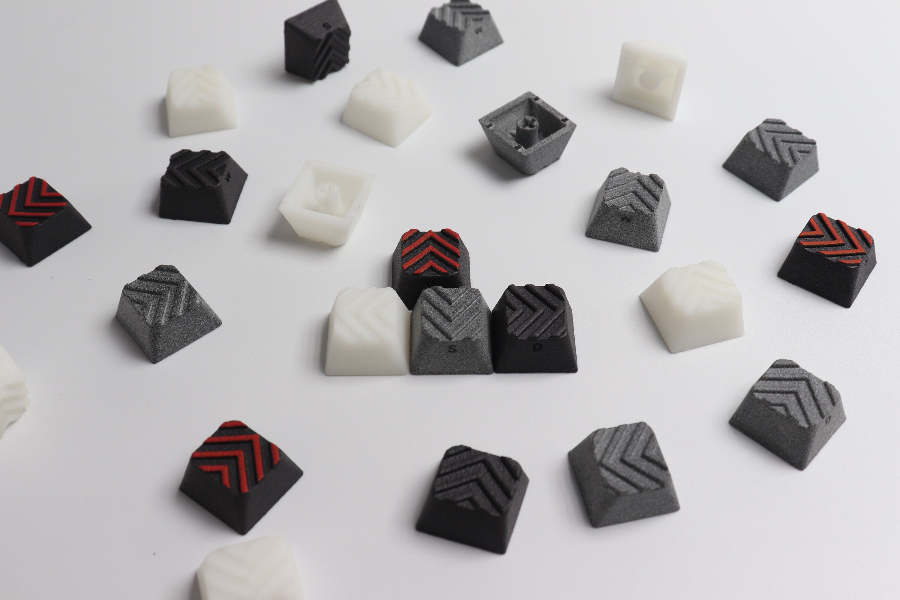 Cherry Arrow Keycap Set (for WASD, Row 2 & Row 3)